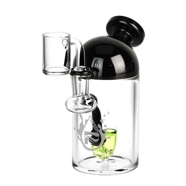 Pulsar Sherlock Perc Dab Rig with Quartz Banger, Compact Design, 90 Degree Joint