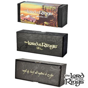 Pulsar Shire Pipes SAURON™ Wooden Smoking Pipe in themed boxes, front and angle views