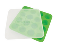 Pulsar Silicone Tray with Lid in green, 8.5" x 8.5" size, perfect for storage and easy cleaning