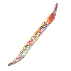 Pulsar SK8 Deck Grinder, 31" x 7.75", Chill Cat Design, Angled Side View
