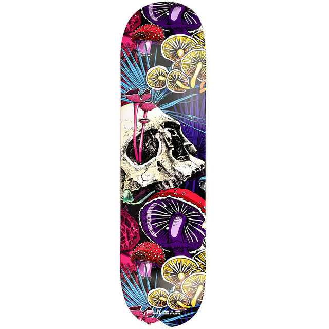 Pulsar SK8 Deck Grinder, 31" x 7.75", Forgotten Trip design with vibrant psychedelic patterns