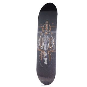 Pulsar SK8Tray Rolling Tray with 3D King Mammoth Design, Large Metal, Front View