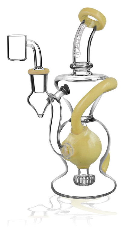 Pulsar Solid Ball Recycler Rig in Assorted Colors, 8.5" with 14mm Female Joint - Front View