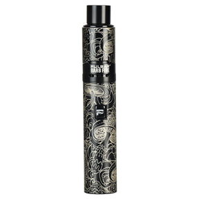 Pulsar Barb Fire Kit in Black with Melting Mushroom design, 1450mAh battery, front view on white background