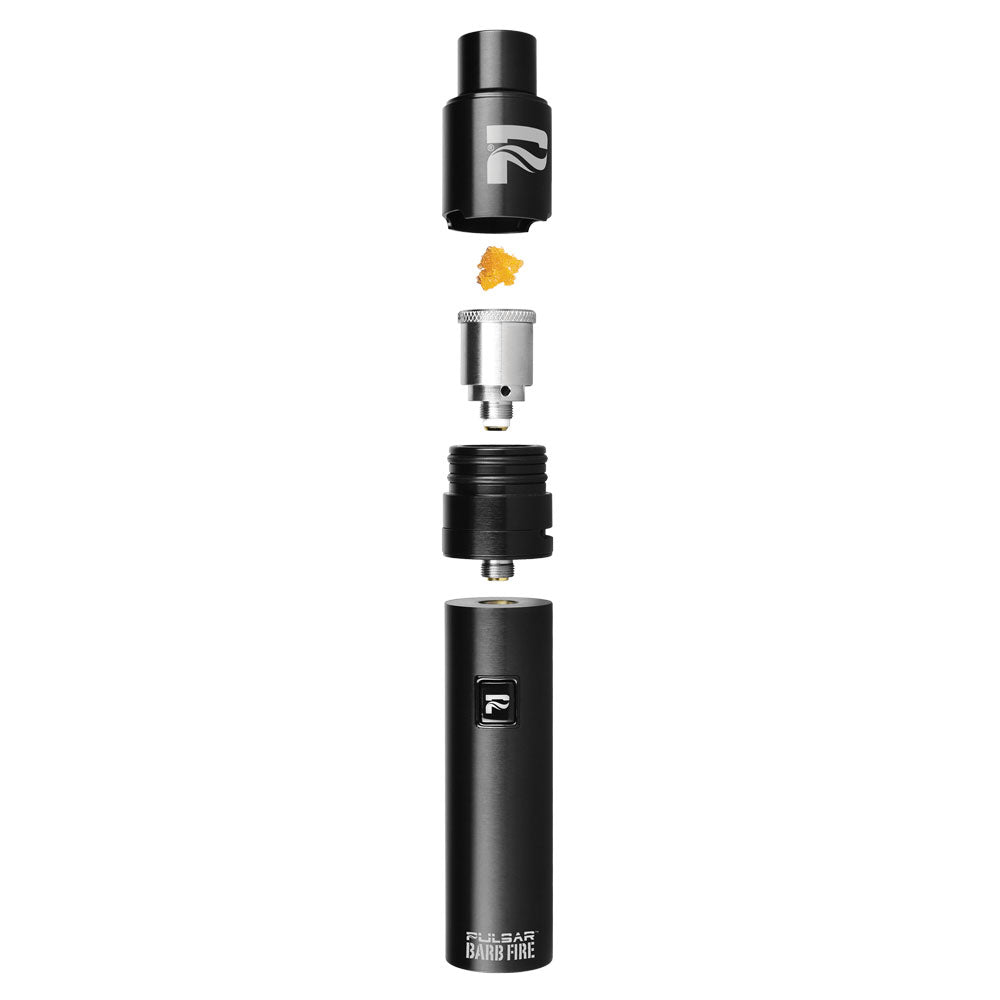 Pulsar Barb Fire Vaporizer Kit with Quartz Coil for Concentrates - Front View