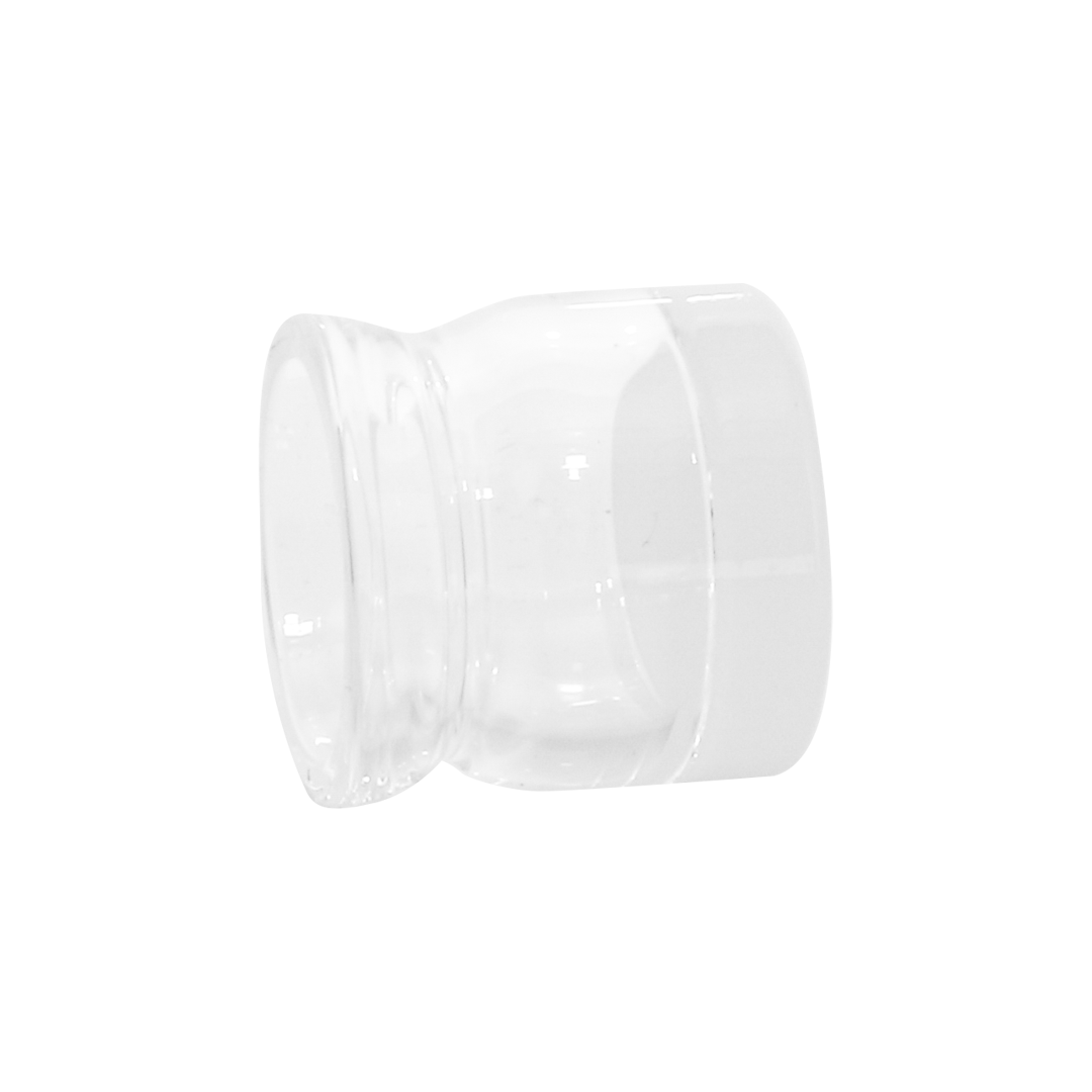 Blue Blood Halo Ceramic Insert for Dab Rigs - Clear Front View on White Background