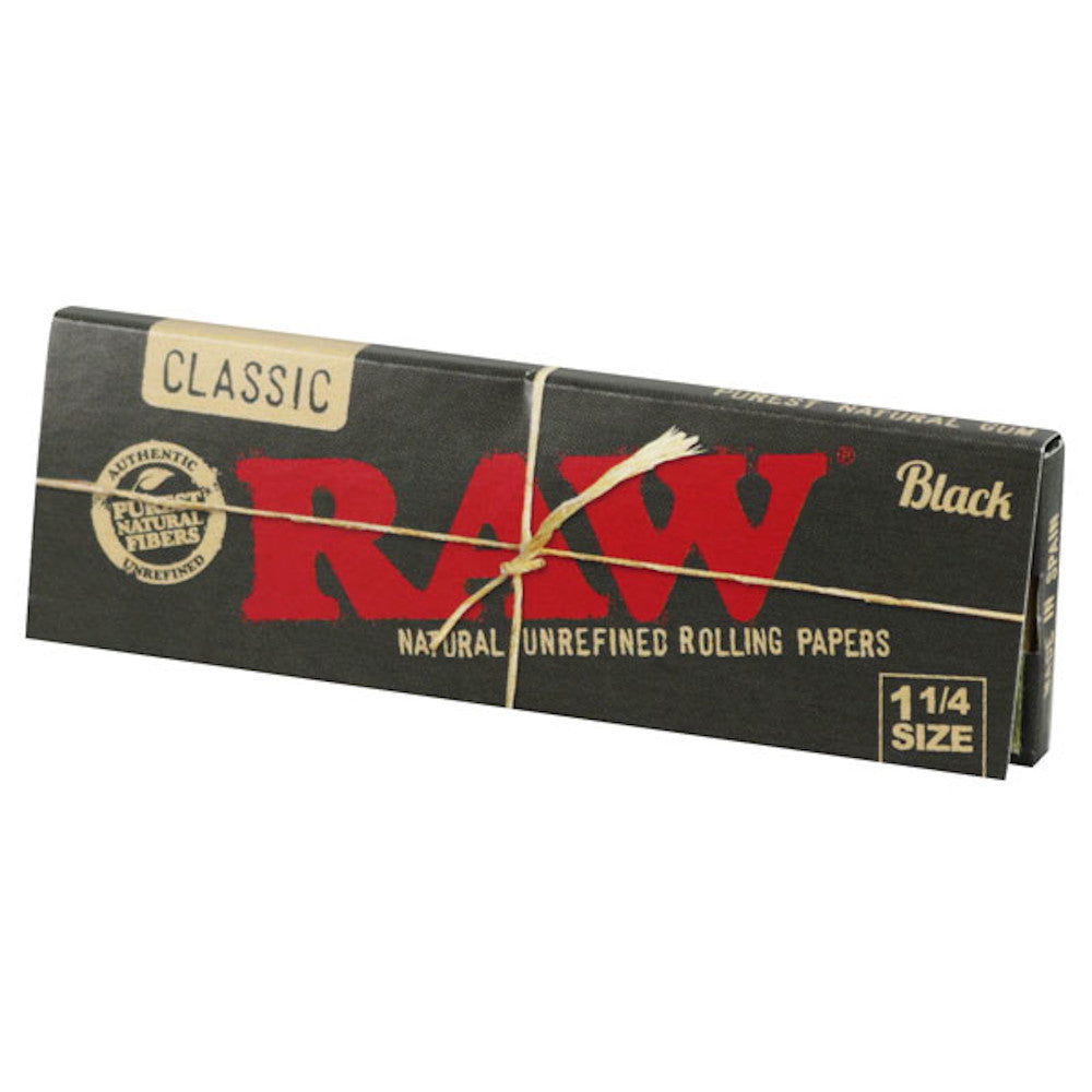 Raw 1.25 (1 1/4) Classic Cigarette Rolling Paper Full Box 24 pk~Factory  Sealed