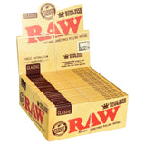 RAW Kingsize Supreme Hemp Rolling Papers, 24 Pack Display Box, Unbleached & Ultra Thin