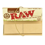 RAW Organic Hemp 1-1/4 Connoisseur Rolling Papers 24pc Display Front View