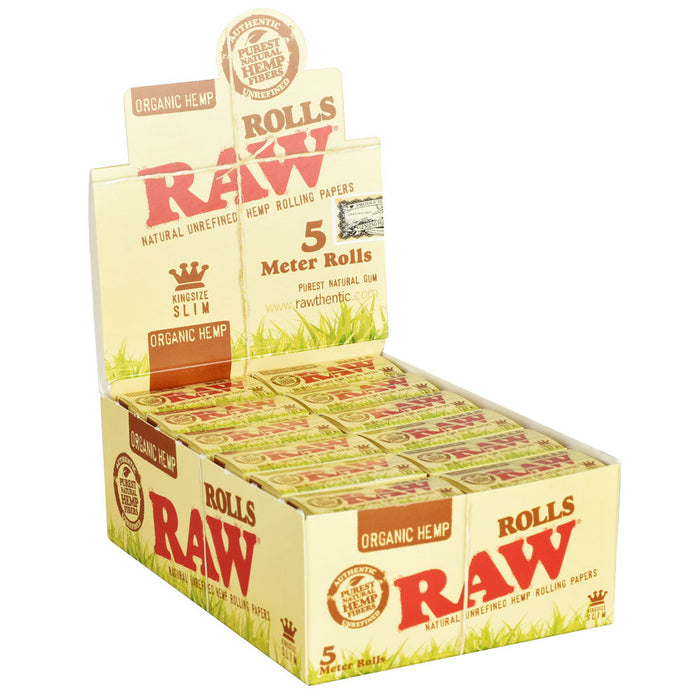 RAW Organic Hemp Rolling Papers - 24 Pack Bulk Display