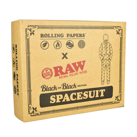 RAW Spacesuit Apparel with Stash Pockets and Tray in Black - Front View of Packaging