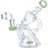 Milky Green Recycler Funnel Water Pipe by Valiant Distribution with Sidecar Design and Percolator