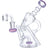 Valiant Distribution Recycler Funnel Water Pipe in Milky Purple with Sidecar Design