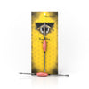 Honeybee Herb Oval Dab Tool with Red Grip - Front View on Branded Packaging