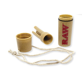 RAW Reserva Cone Filler Necklace with storage compartment and pendant on white background