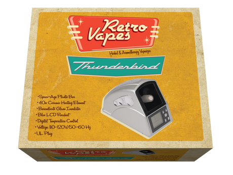Retro Vapes "The Thunderbird" Tabletop Vaporizer with Ceramic Element, Top View