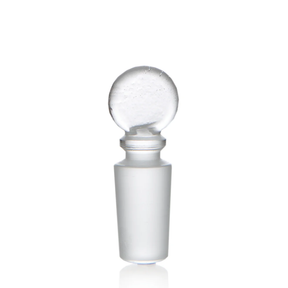 Grav Glass Cleaning Plug 5 pack, clear glass, front view on seamless white background