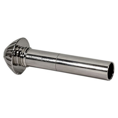 DankGeek Rocket Grinder & 1 Hitter - Sleek Silver Finish - Side View