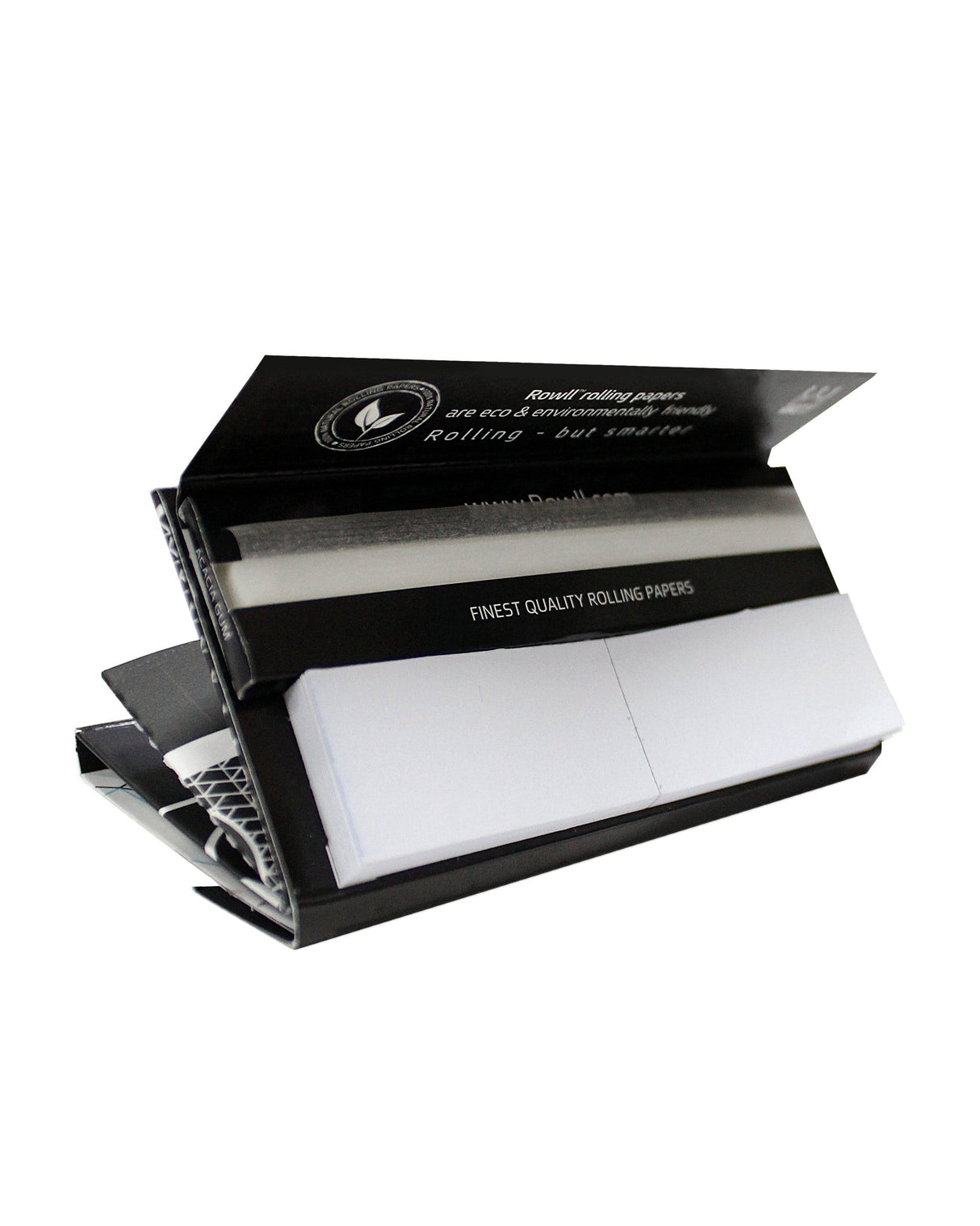 Rowll Rolling Paper Kit with Portable Compact Design and Built-in Tips for Dry Herbs