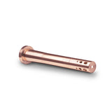 Chill Rose Gold Break Resistant Downstem, Durable Metal Build, Angled Side View