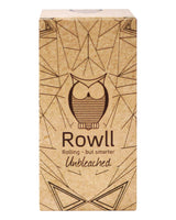 Rowll Rolling Kit front view featuring unbleached papers and compact grinder, with owl design