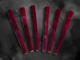 Royal Blood Rose Petal King Cones 6-pack by CaliGreenGold on dark background