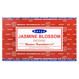 Satya Jasmine Blossom Incense Sticks 12pk front view on seamless white background