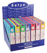 Assorted Satya Incense VFM 1 Series 84 Pack Displayed in Box, Portable Home Decor