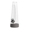 Session Goods 10" Designer Water Pipe in Charcoal, Beaker Design, 10mm Female Joint, Front View