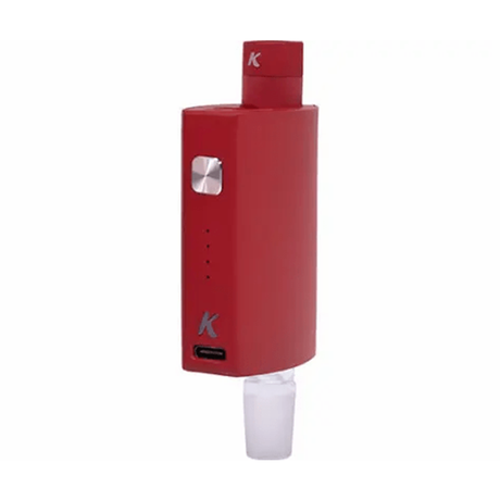 Kandy Pens Session Vaporizer in Red - Front View on Seamless White Background