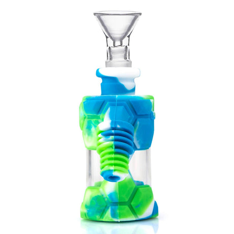 PILOTDIARY Silicone Ash Catcher in Blue and Green - Front View