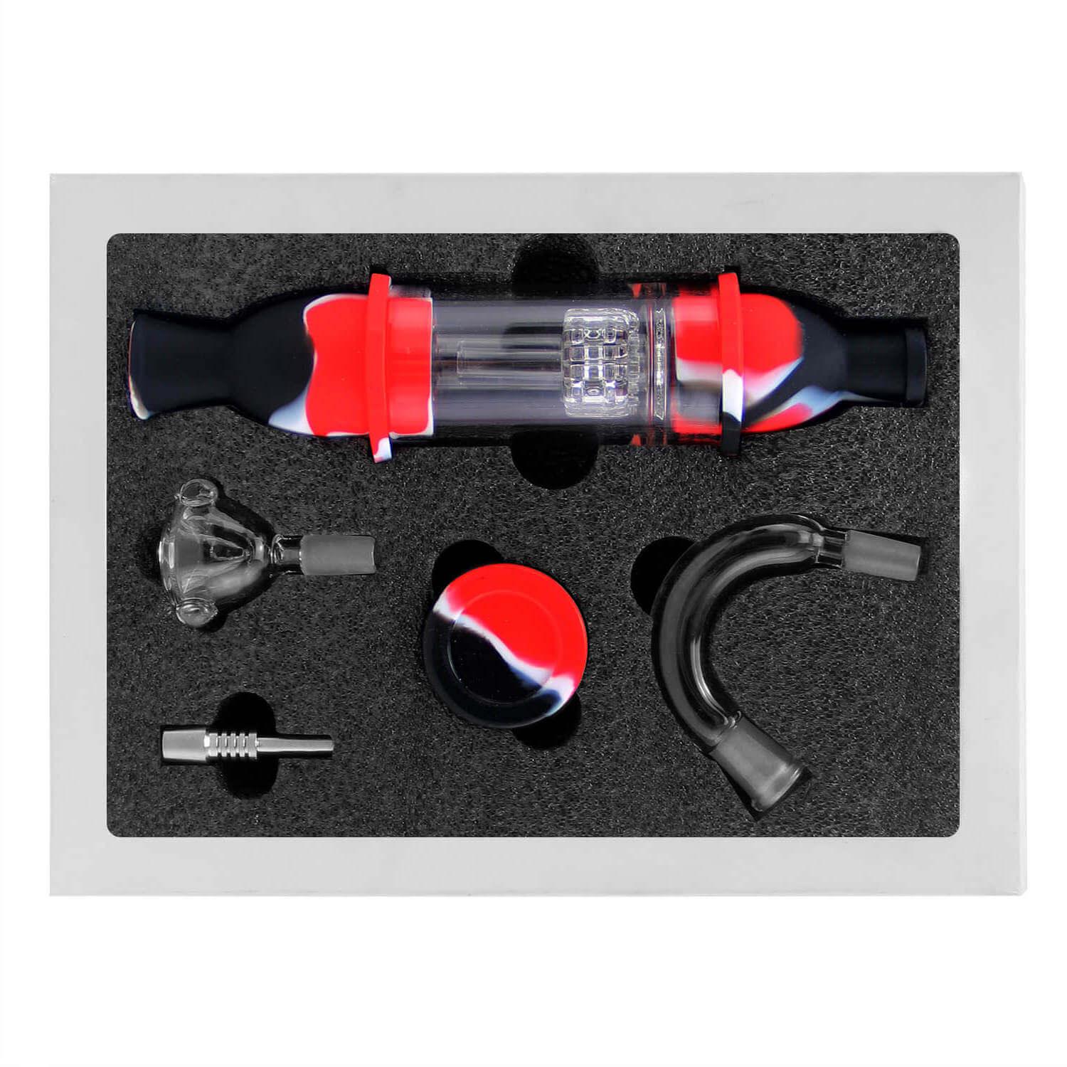 PILOT DIARY Silicone Honey Straw Water Filter Kit with Accessories, Top View