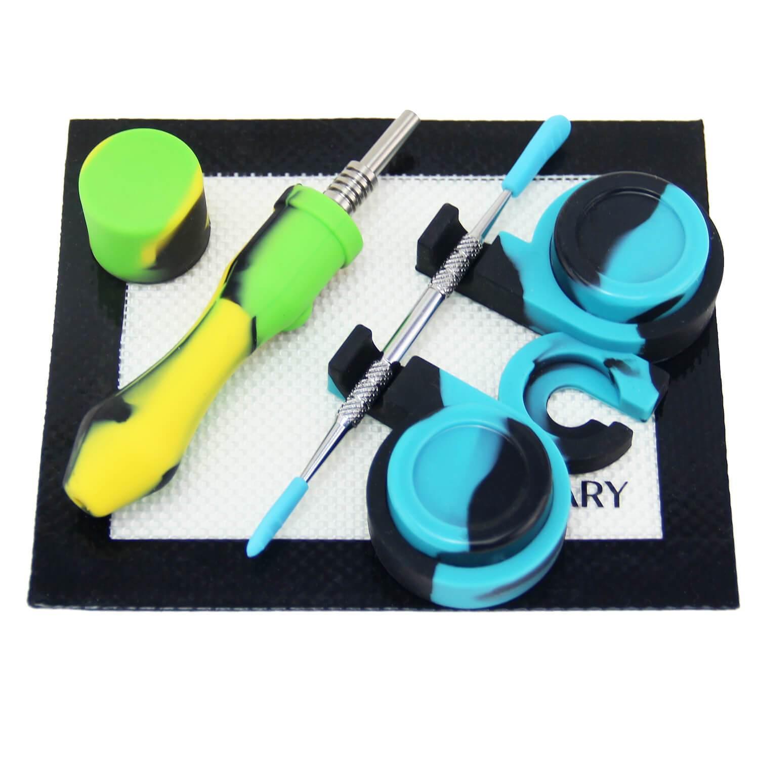 PILOT DIARY Mini Honey Straw Dab Kit with Silicone Body and Titanium Tip