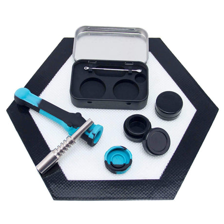 PILOT DIARY Silicone Dab Kit for Beginners with Metal Dabber and Storage Containers