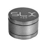 SLX v2.5 Ceramic Coated 2.5" Medium Grinder in Gray, Portable 4-Part Design for Dry Herbs