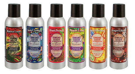 Assorted Smoke Odor Exterminator Sprays in Retro Mix, 7 oz - Bulk 12 Pack, front view