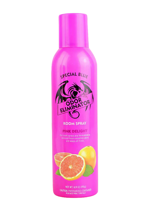 Special Blue 6.9oz Room Spray Pink Delight, compact and portable odor eliminator