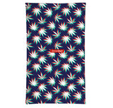 StonerDays 3D Trees Neck Gaiter featuring vibrant cannabis leaf design on a dark background