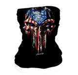 StonerDays All American Neck Gaiter with patriotic skull design, versatile and comfortable fit