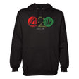 StonerDays 420 Rasta Hoodie in black with red, yellow, and green design, front view on a white background