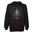 StonerDays Always Growing Men's Black Cotton Hoodie - Front View