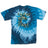 StonerDays Army tie-dye t-shirt in blue with 'Higher State Of Mind' print, front view on white background