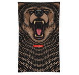 StonerDays Bear Roar Neck Gaiter featuring a fierce bear design, made from comfortable polyester