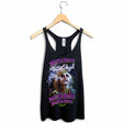 StonerDays Beetlejuice Women's Racerback Tank Top Front View on Hanger