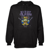 StonerDays Blunt Cruisin Hoodie in black, front view, featuring vibrant graphic design, cotton, size options S to 2XL