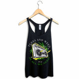 StonerDays Boombox Graphic Women's Racerback Tank Top in Black, Sizes S-2XL