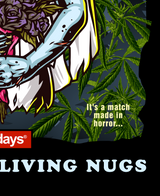 StonerDays Bride Of The Living Nugs Long Sleeve Shirt with horror-inspired cannabis design