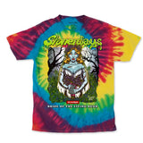 StonerDays tie-dye t-shirt with Bride Of The Living Nugs design, available in S to XXXL