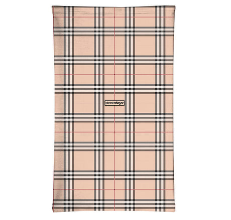 StonerDays Burnberry Gaiter with plaid design, front view on white background