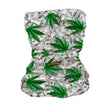 StonerDays Cash Money Neck Gaiter featuring cannabis leaves on dollar bills design, made of polyester.